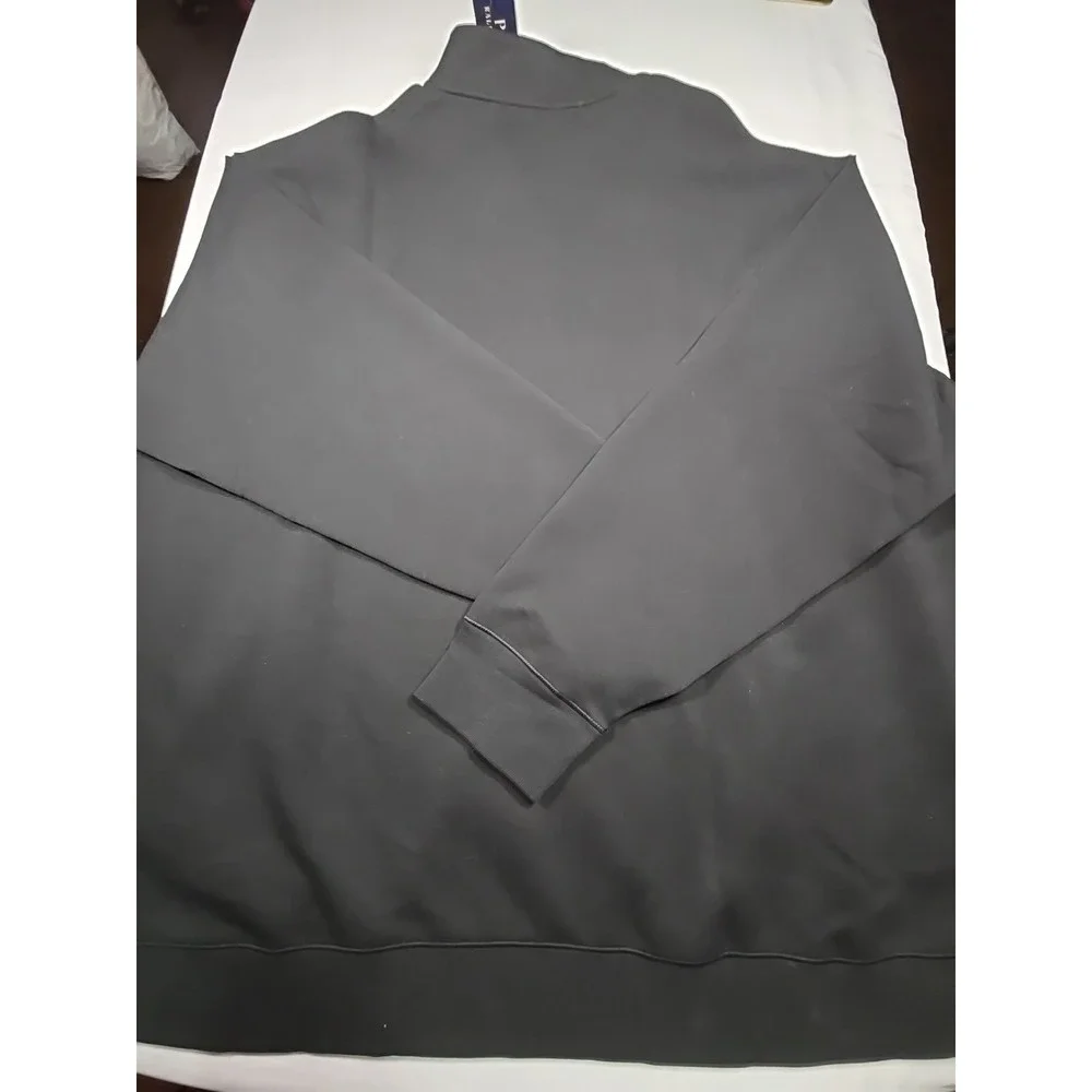 Polo Ralph Lauren Mens 4XLB Plus Black 1/4 Zip Pullover Long Sleeve nwt Sweater